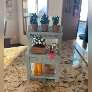 Bath and Body plug in
Miniature Garden Shelf with Plants and Accessories